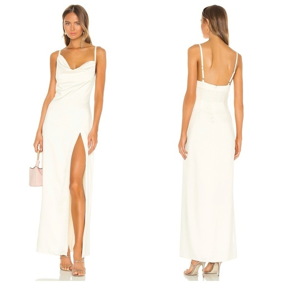 CAMILA COELHO Reyna Maxi Dress In Pearl White - Picture 2 of 9
